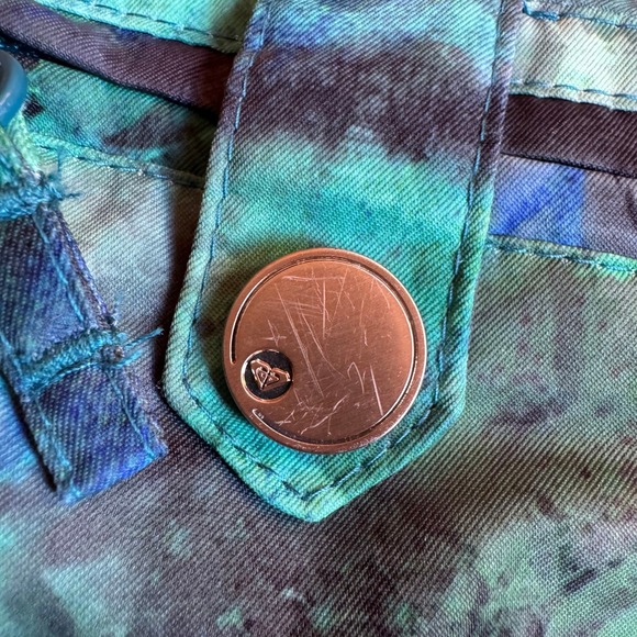 Roxy Dry Flight 10k Snow Ski Board Pants, Floral Teal Green, Size M - Picture 12 of 16